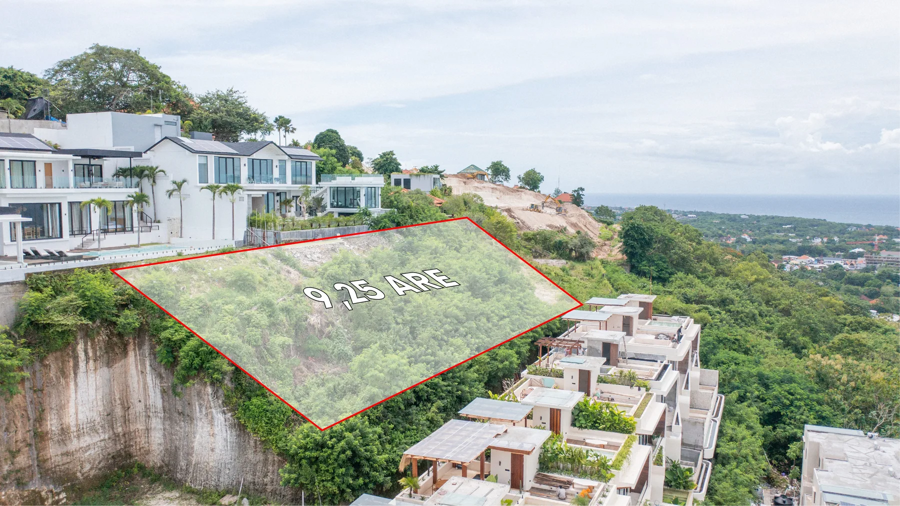 Elevated Ocean-View Leasehold Land in Bingin